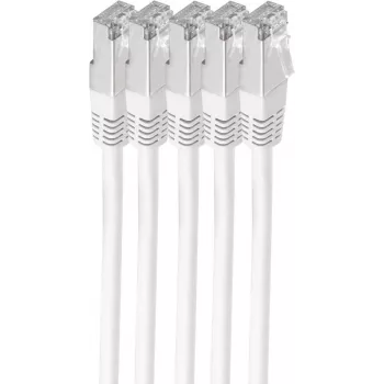Cable de red shiverpeaks BS75711-H0.25W-SET5 blanco 0,25 m Cat6 S/FTP (S-STP) (BS75711-H0.25W-SET5)