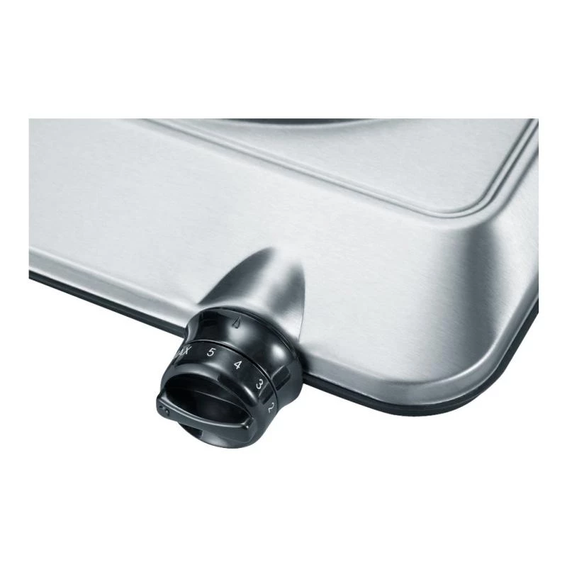SEVERIN KP 1092 - Placa de cocina eléctrica - 1,5 kW - Acero inoxidable cepillado