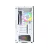 Caja de PC Montech X5M (W) Micro Tower, Blanco — Micro-ATX/Mini-ITX, compatible con fuentes ATX, 3x120 mm frontal, 1x120 mm trasero, 2 bahías de 3,5