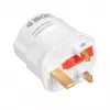 Fuente de alimentación IBOX iaukeu cargador de red con conectores intercambiables UK (tipo G) y EU (tipo E), 100–240 V 50/60 Hz, 7,5 A, blanco