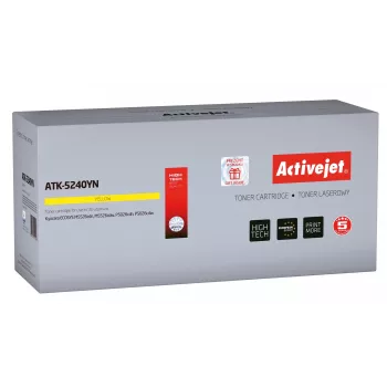 Tóner Activejet ATK-5240YN (sustituto de Kyocera TK-5240Y; Supreme; 3000 páginas; amarillo)