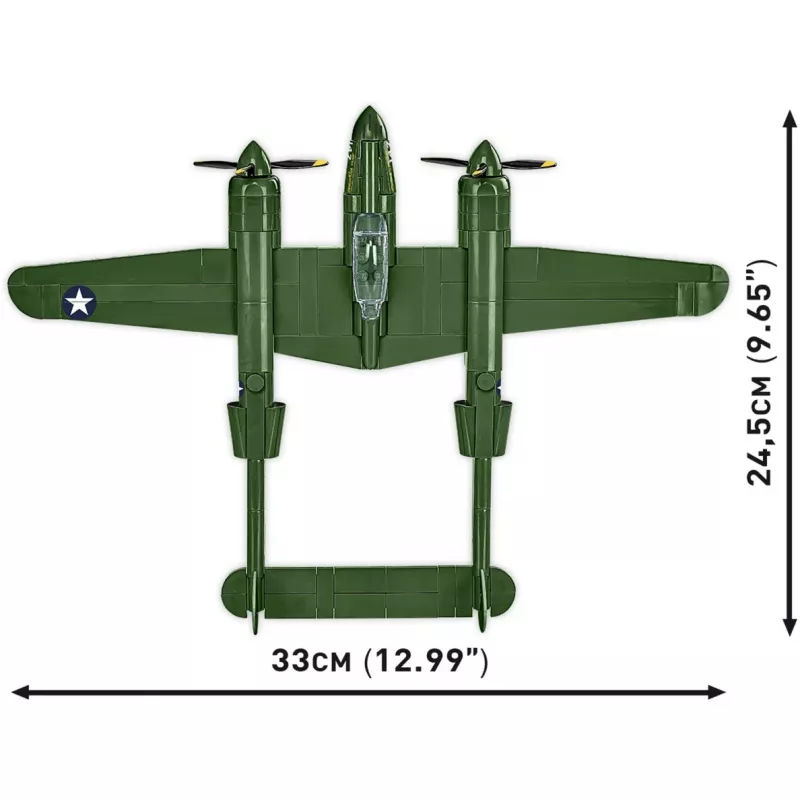 COBI Lockheed P-38 Lightning. Tipo de producto: bloques de construcción, edad mínima recomendada: 7 años, temática: fuerzas armadas, número de piezas: 332 uds.
