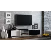 Mueble de TV Cama SIGMA1 180 blanco/negro brillante