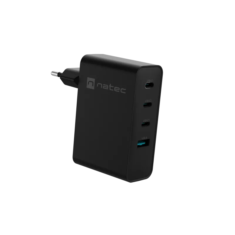 Cargador NATEC NUC-2234 para dispositivos móviles portátil, smartphone Negro CA carga rápida interior