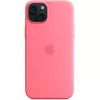 Funda de silicona Apple MWNE3ZM/A para iPhone 15 Plus con MagSafe, rosa