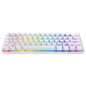 Teclado gaming Razer Huntsman Mini USB QWERTY inglés blanco