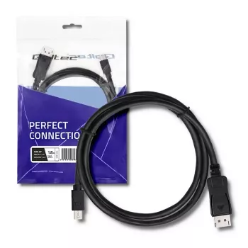 Cable DisplayPort Qoltec 50434 1,8 m Mini DisplayPort negro