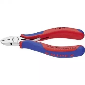 Cortaalambres electrónico Knipex L.115 mm forma 1 bisel sí 2C mango pulido espejo