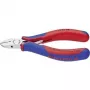 Cortaalambres electrónico Knipex L.115 mm forma 1 bisel sí 2C mango pulido espejo