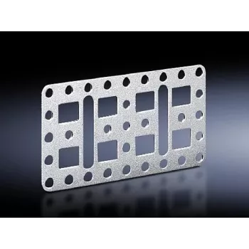 Chapa de rack Rittal 4532.000, acero inoxidable, 110×60 mm, pack de 4