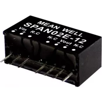 Fuente de alimentación/convertidor de tensión Mean Well SPAN02C-05 2 W salida 5 V entrada 36–75 V RoHS