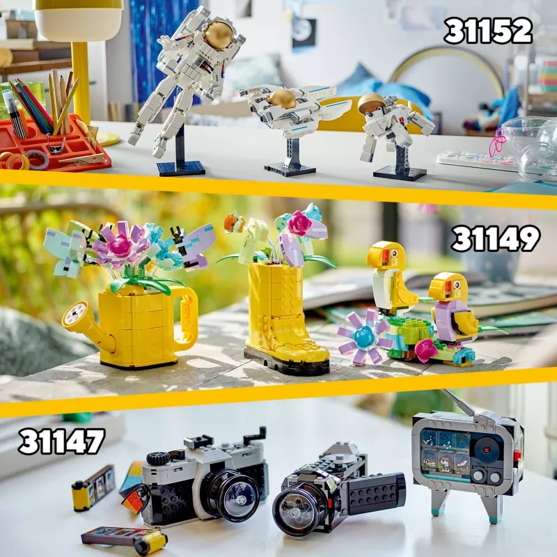 LEGO Creator Flor en regadera 31149 — modelo de flor construible, 420 piezas, 120×150×130 mm