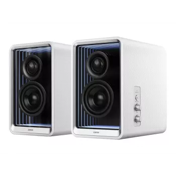 Monitor activo de escritorio Edifier con cargador GaN | QR65 | 70 W | Bluetooth | Blanco | Conexión inalámbrica