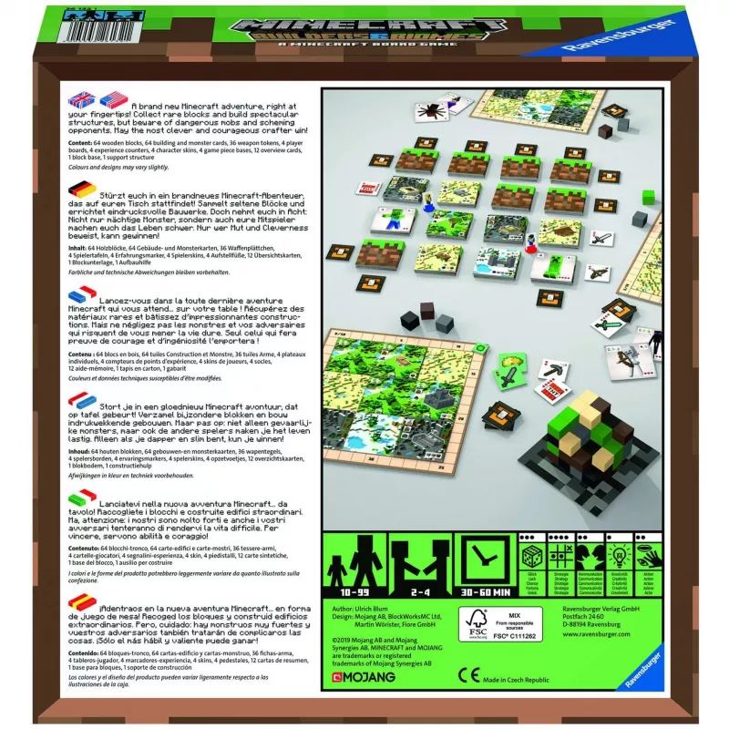 Minecraft Builder & Biomes, juego de mesa