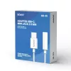 Adaptador de audio USB Type 3.1 C (M) – Jack 3.5mm (H) Blanco SAVIO AK-51