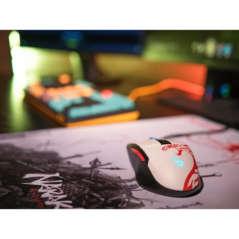 Ratón gaming con cable A4Tech Bloody L65 MAX RGB 16000 DPI Ergonómico para diestros
