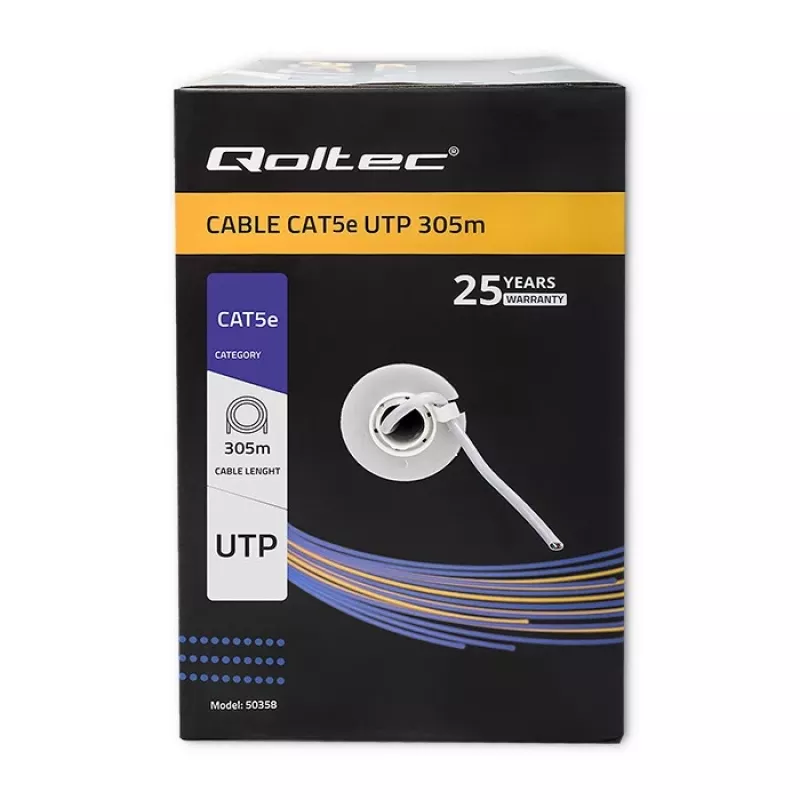 Cable de red UTP CAT5E, 305m