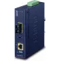 Convertidor de medios de red PLANET IP30 Industrial 10/100/1000BAS 1000 Mbit/s azul (IGTP-802TS)