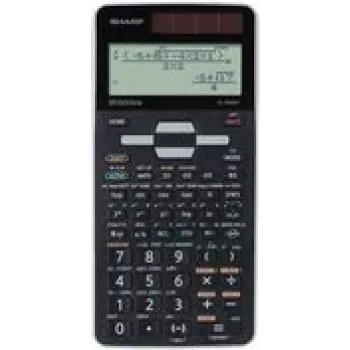 Calculadora Sharp EL-W506T formato de bolsillo pantalla negra, gris
