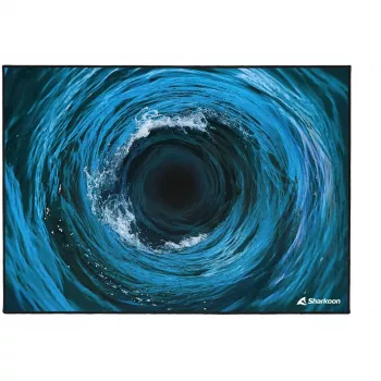 Sharkoon SKILLER SFM12 Undertow alfombrilla protectora de suelo, 140 x 100 cm, negro/azul/blanco