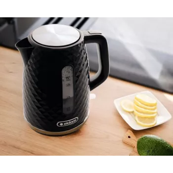 Hervidor de agua NELO, capacidad de 1,7 l, 2000 W, negro