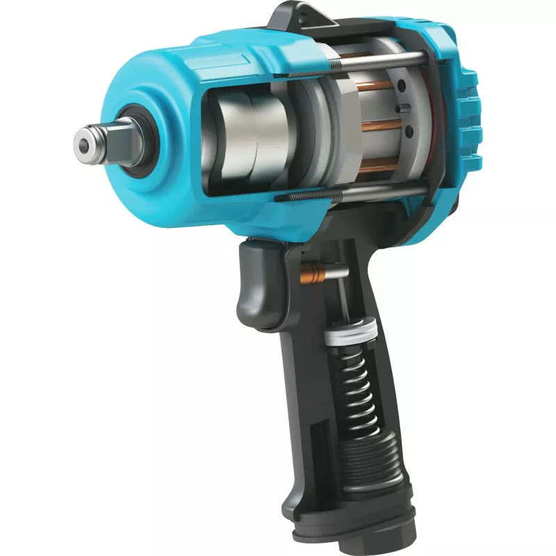 Twin Turbo llave de impacto 9013TT, 3/4 (negro/azul, par de aflojamiento 4.100 Nm)