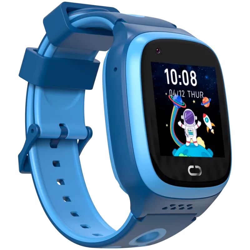 Reloj infantil Canyon ZEFIR KW-49 E-SIM 4G GPS WiFi vídeo música juegos aprender inglés, azul