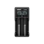 Cargador de pilas XTAR VC2SL — USB 5V 1A, LCD, carga 2 celdas, compatible Li-Ion/NiMH/NiCd, tamaños A/AA/AAA/AAAA/C/D/SC, negro