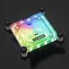 Refrigerador de agua Barrow LTYK3-04I Negro Acrílico RGB para refrigeración de CPU, tapa de acrílico, iluminación RGB