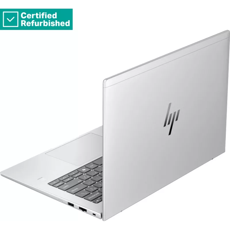 RENEW SILVER HP EliteBook 6 G1i 14 - Ultra 7-255U, 16GB, 512GB SSD, 14 inch WUXGA 300-nit AG, cámara 5MP IR, FPR, teclado US retroiluminado, 56Wh, Win 11 Pro, 1 año