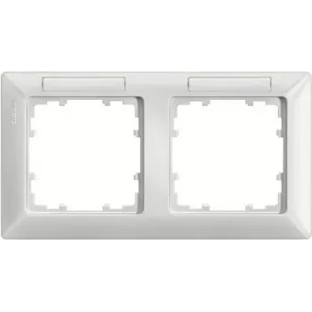 Siemens 5TG25521 placa embellecedora/interruptor titanio, blanco