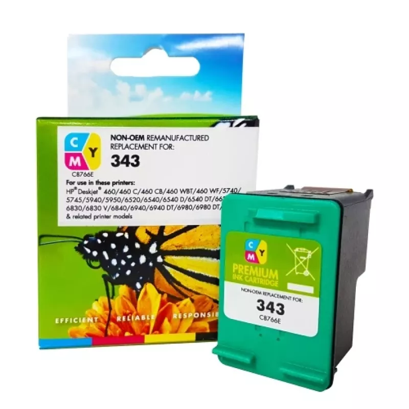 Static Control Compatible Hewlett-Packard 343 (C8766EE) Tricolor, 260 páginas