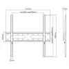 Soporte de pared para TV SBOX PLB-2544F-2 para televisores de 32–70 pulgadas, hasta 45 kg, VESA 400x400