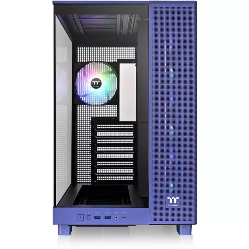 View 380 XL TG ARGB, caja torre violeta, cristal templado x 2