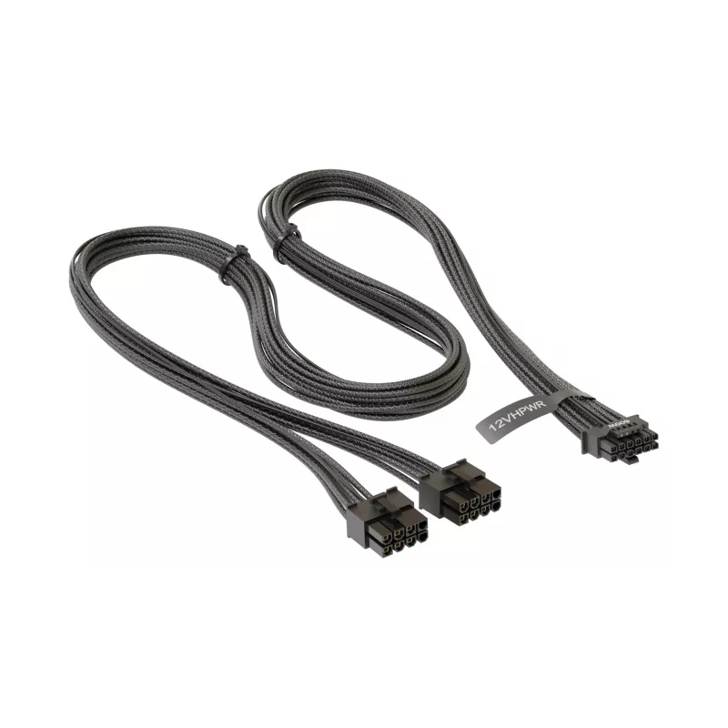 Cable adaptador SEASONIC NESE-165 12VHPWR PCIe 5.0 negro para conector de alimentación de GPU