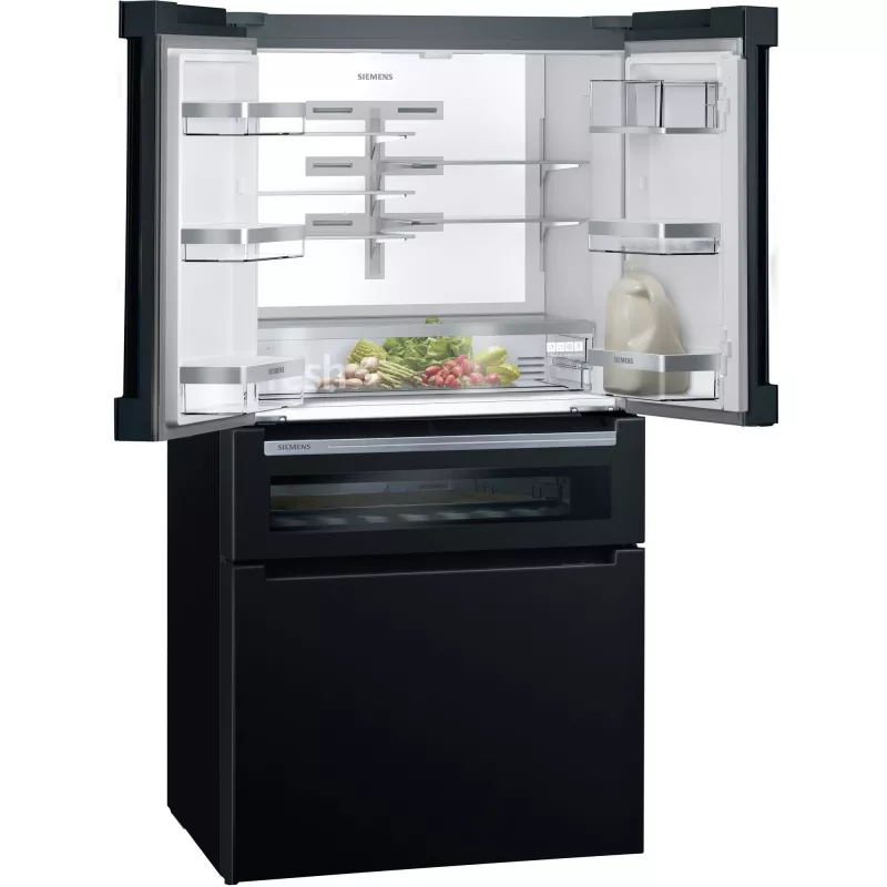 Frigorífico side-by-side Siemens KF96RSBEA independiente 572 L Negro