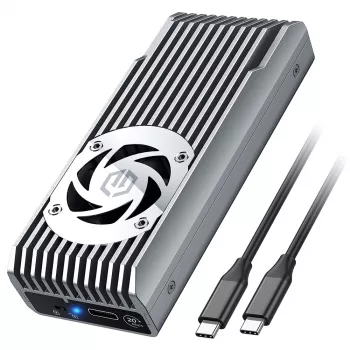 Carcasa externa GrauGear M.2 NVMe con ventilador 20Gbit - Carcasa para unidad - Carcasa (G-M206-20G-F)
