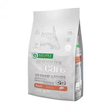 NATURE'S PROTECTION Superior Care White Dogs Grain Free Junior Peces blancos pequeños - pienso seco para cachorros - 1,5 kg