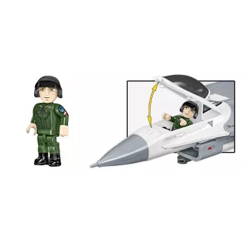 Set de construcción Cobi F-16C Fighting Falcon – 463 piezas, maqueta a escala