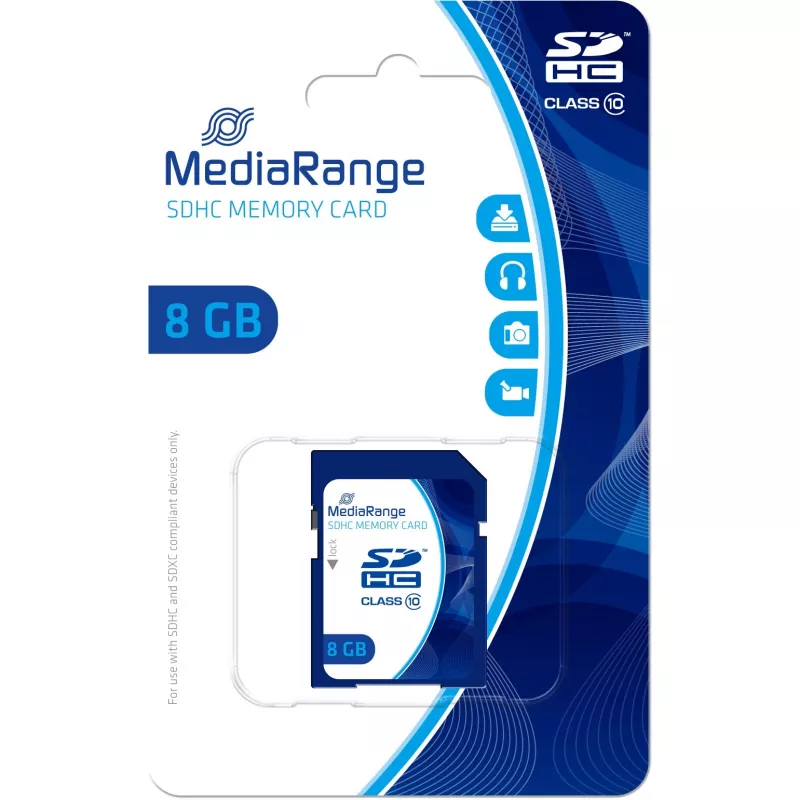 Tarjeta de memoria MediaRange 8 GB SDHC Class 10 MR962