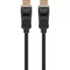 Cable DisplayPort 2.1, certificado, 16K @ 60Hz, 80 Gbit/s (negro, 1 metro, certificación VESA)