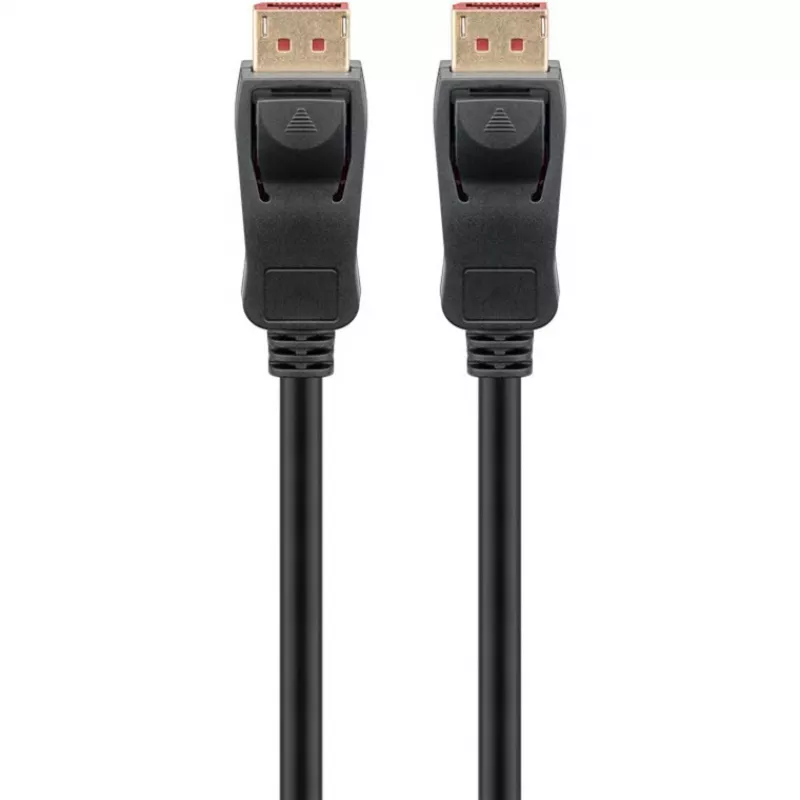 Cable DisplayPort 2.1, certificado, 16K @ 60Hz, 80 Gbit/s (negro, 1 metro, certificación VESA)