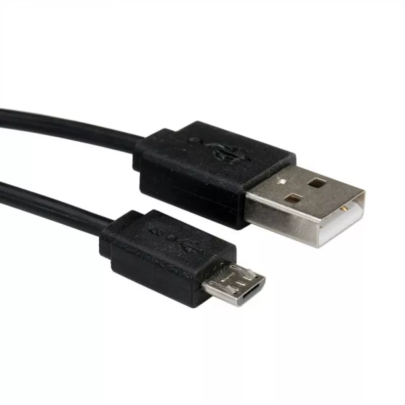 ROLINE Cable en espiral USB 2.0 - A - Micro B - ST/ST 1,0 m - Apantallado - USB 2.0 Type Micro B - 1 mm - Cable en espiral (11.02.8317)