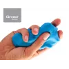 Plastilina de rehabilitación MDH — roja, 100 % silicona, resistencia media, 80 g, bote