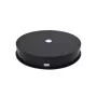 Soporte giratorio eléctrico 360° con iluminación LED, redondo 30 cm, negro