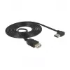 Cable USB DeLOCK 2 m USB 2.0-A a USB 2.0-A negro