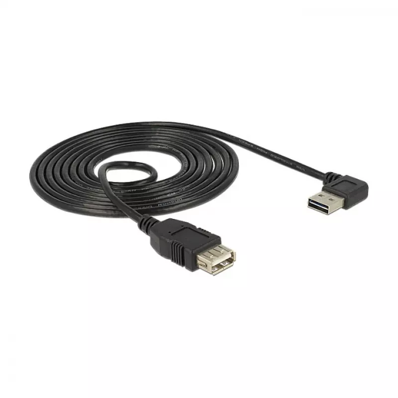Cable USB DeLOCK 2 m USB 2.0-A a USB 2.0-A negro