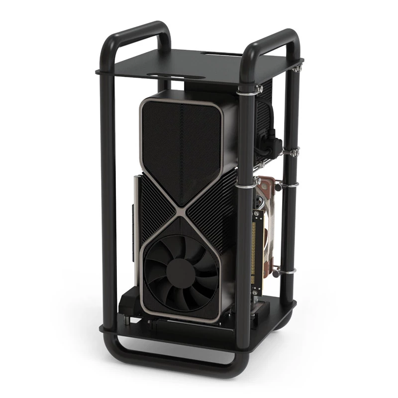 Caja de ordenador Streacom DA6 XL Mini-ITX negra