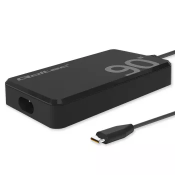 Cargador de pared Qoltec 90W GaN Super Fast SLIM | XP | 5-20V | 4,5A | USB-C 3.1 | portátil | MacBook | smartphone | + cable