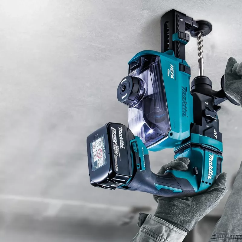 Martillo combinador a batería DHR182ZU, 18Volt, martillo perforador Azul/Negro, Bluetooth, sin batería ni cargador